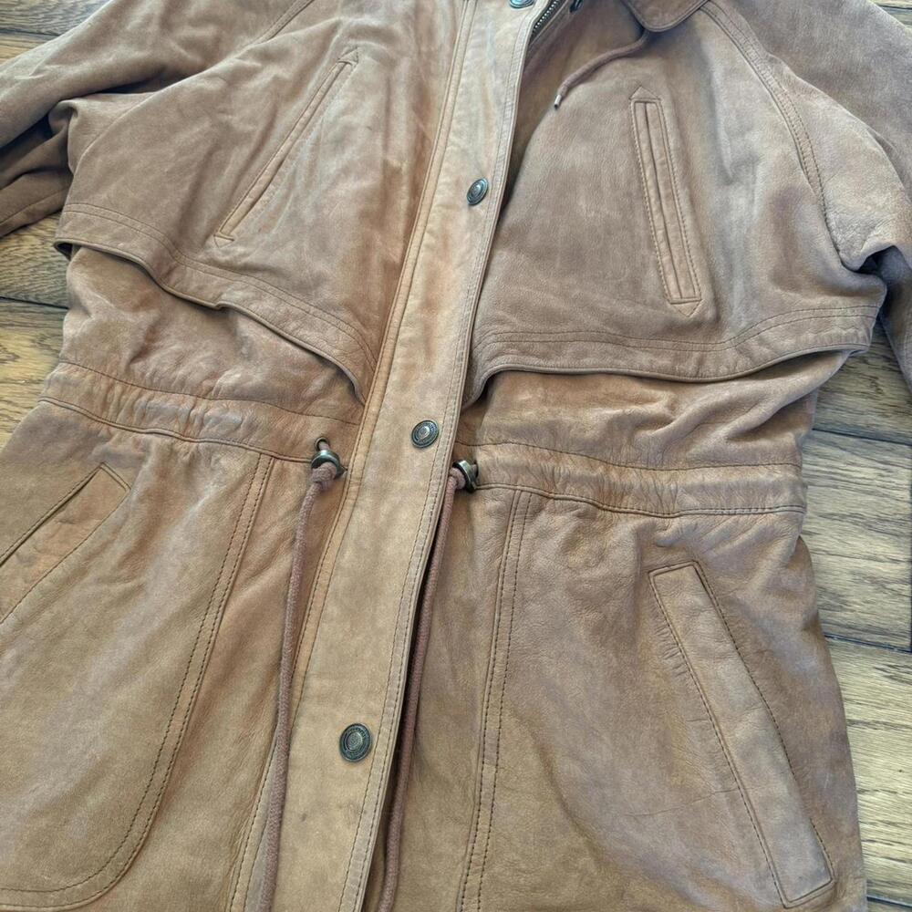 100% leather vintage brown jacket - Picture 8 of 8
